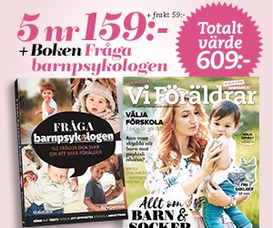 Vi Föräldrar 5 nr + boken Fråga Barnpsykologen